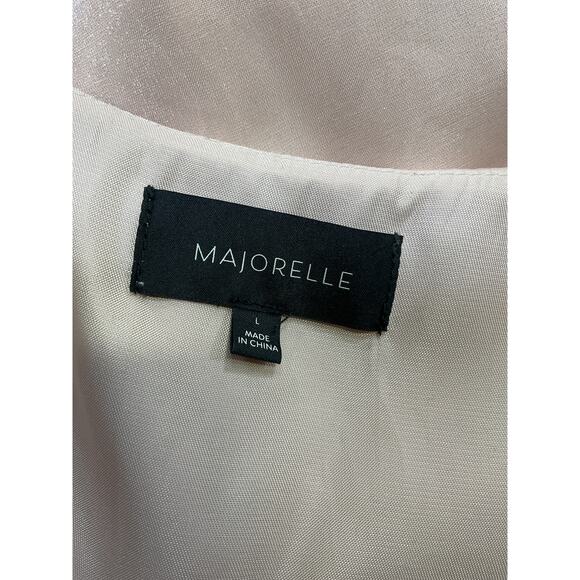 Majorelle 'Elly' Pink Organza Mini Dress Size L - Picture 4 of 5